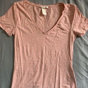 H&M Basic Pink V-Neck
